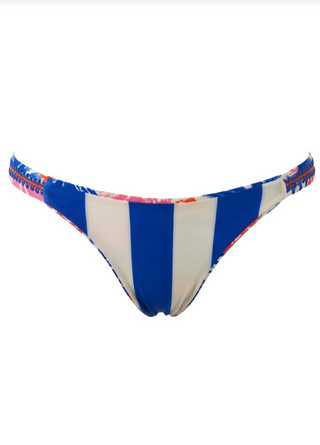 MAAJI Ocean Whispers Quinn Low Rise Thin Side Bikini Bottom in Blue