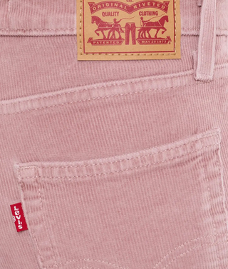 LEVIS 725 High-Rise Bootcut in Woodrose Corduroy