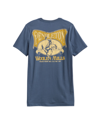 PENDLETON Stockmen Stamp Graphic Tee in Vintage Navy/Multi