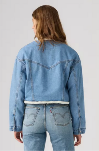 LEVI'S 90s Shrunken Collarless Trucker Jacket - Inner Adventurer Stone