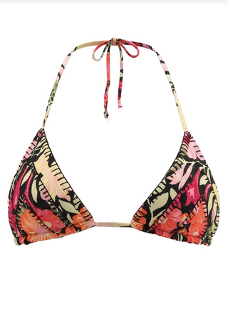 MAAJI Dream Petals Alana Tie Bikini Top in Black