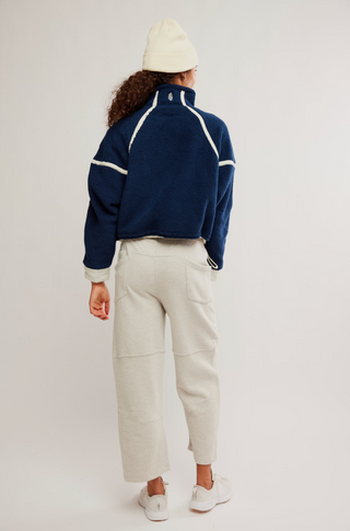FREE PEOPLE Mountain High 1/2 Zip in Navy Combo