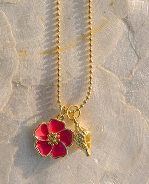 Hibiscus necklace