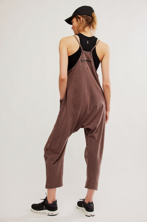 FREE PEOPLE Hot Shot Onesie-Dark Espresso