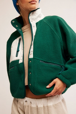 FREE PEOPLE Hit The Slopes Jacket-Evergreen combo