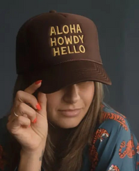 Aloha Howdy Hello Trucker Hats