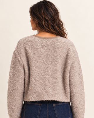 The Driftwood Bouclé Cardigan