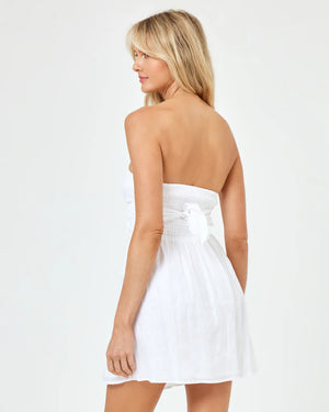 LSPACE Under the Sun dress-White