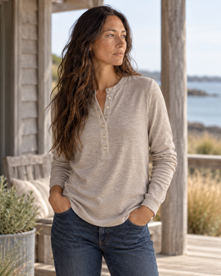 Taryn Top - Heather Taupe