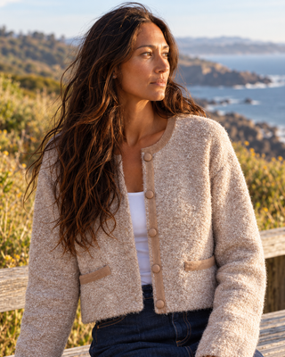 The Driftwood Bouclé Cardigan