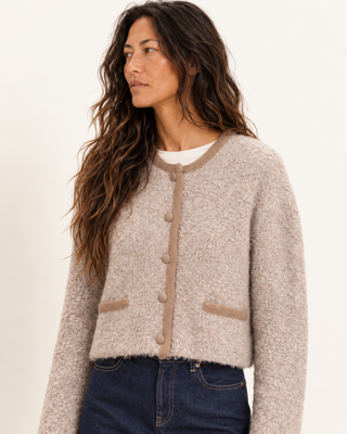 The Driftwood Bouclé Cardigan