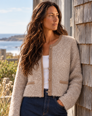 The Driftwood Bouclé Cardigan