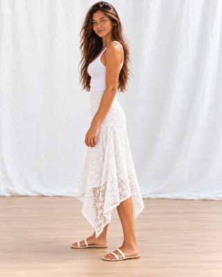 Free Spirit Lace Skirt - Off White