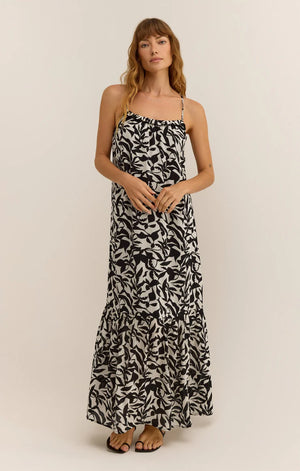 ZSUPPLY Cocktail Hour Leaf maxi dress