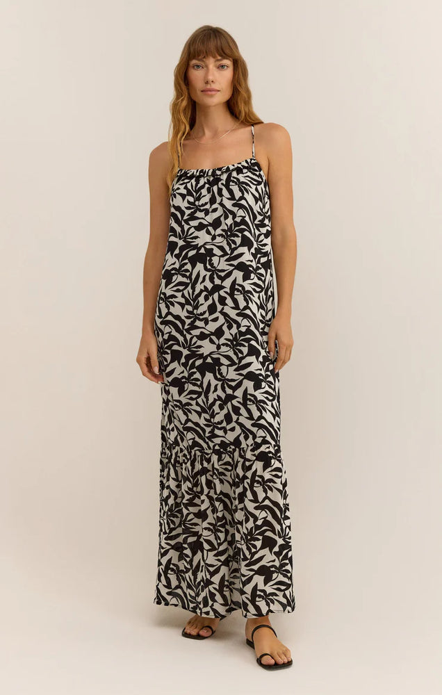 ZSUPPLY Cocktail Hour Leaf maxi dress