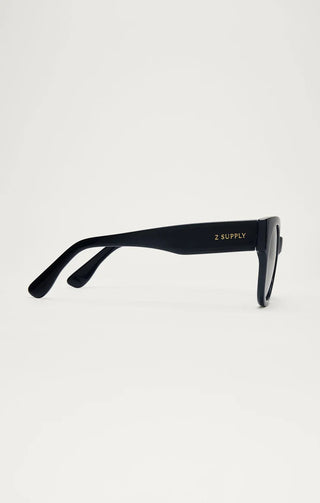 ZSUPPLY Lunch Date Polarized Sunglasses in Polished Black/Grey