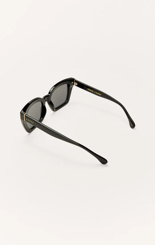 ZSUPPLY Hideaway Polarized Sunglasses in Polished Black/Grey