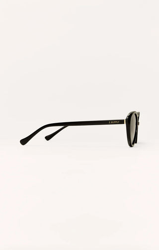 ZSUPPLY Nouveau Polarized Sunglasses in Polished Black/Grey