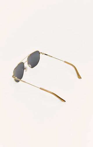 ZSUPPLY Highway Polarized Sunglasses in Gold/Grey