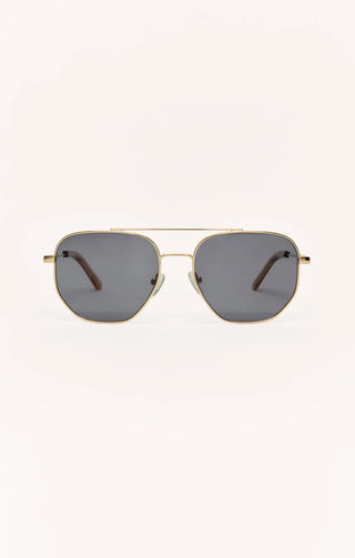 ZSUPPLY Highway Polarized Sunglasses in Gold/Grey
