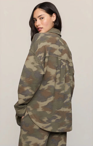 ZSUPPLY All Day Camo Knit Jacket in Classic Olive