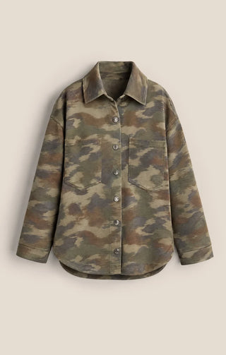 ZSUPPLY All Day Camo Knit Jacket in Classic Olive