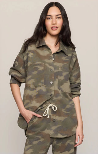 ZSUPPLY All Day Camo Knit Jacket in Classic Olive