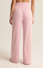 ZSUPPLY Dawn Smocked rib pant-Sunset Mauve