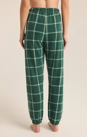 ZSUPPLY Plaid Plush Jogger - Noble Fir