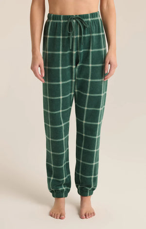 ZSUPPLY Plaid Plush Jogger - Noble Fir