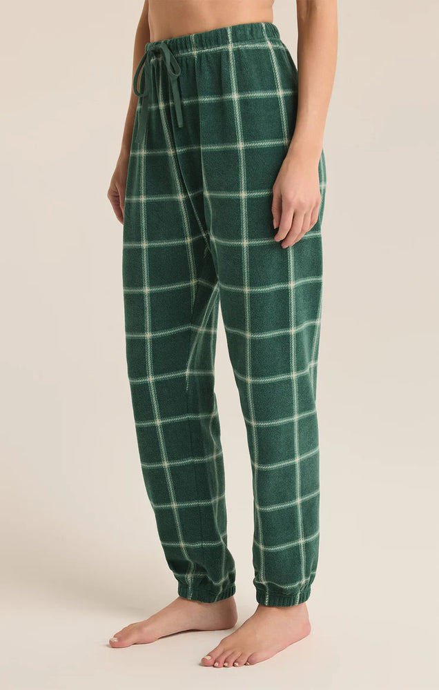 ZSUPPLY Plaid Plush Jogger - Noble Fir