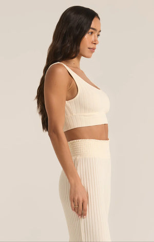 ZSUPPLY Zoe Rib tank bra-Bone