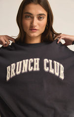 ZSUPPLY Brunch Club sweatshirt- Black Sands