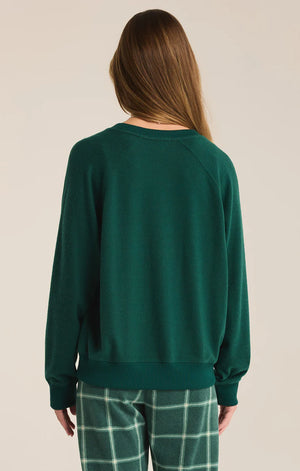 ZSUPPLY Bright Cozy Knit Long Sleeve Top - Noble Fir