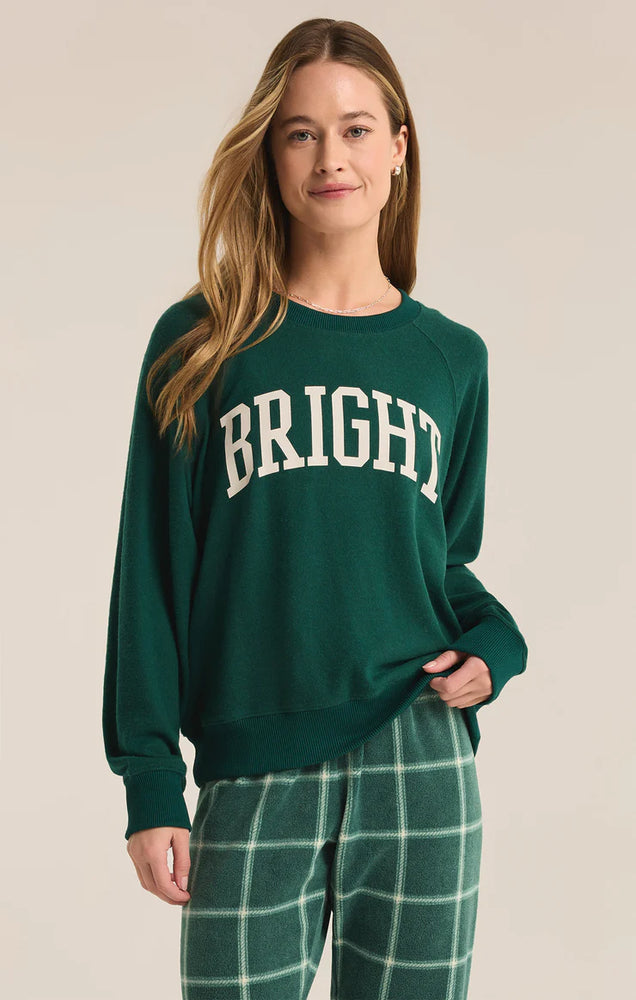 ZSUPPLY Bright Cozy Knit Long Sleeve Top - Noble Fir