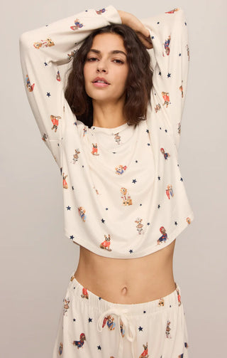 ZSUPPLY Team Player Long Sleeve Top in Sandstone