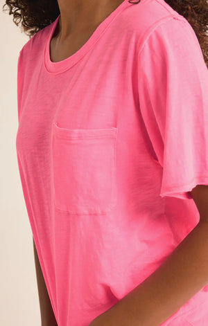 ZSUPPLY Monterey Slub tee- Neon Pink