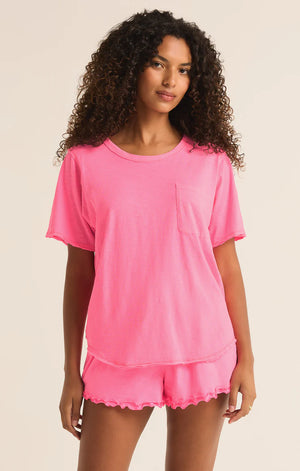 ZSUPPLY Monterey Slub tee- Neon Pink