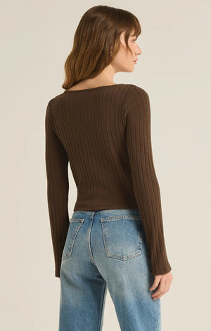 ZSUPPLY Madeline rib long sleeve top