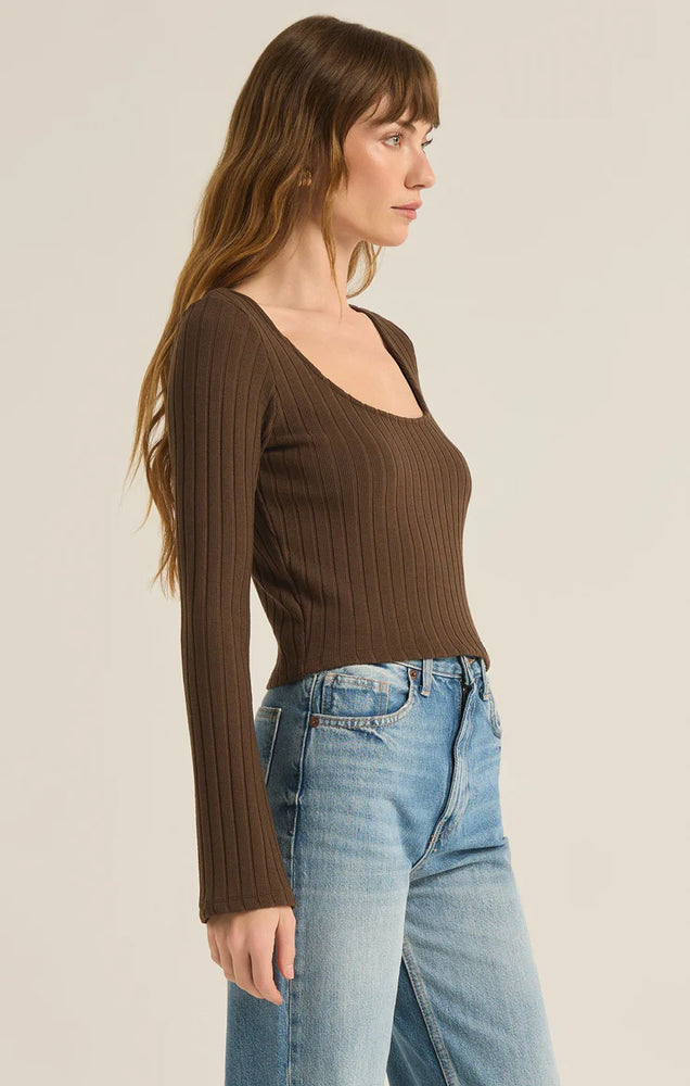 ZSUPPLY Madeline rib long sleeve top