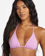 BILLABONG Sol Searcher Multi-way triangle bikini top-Purple Punch