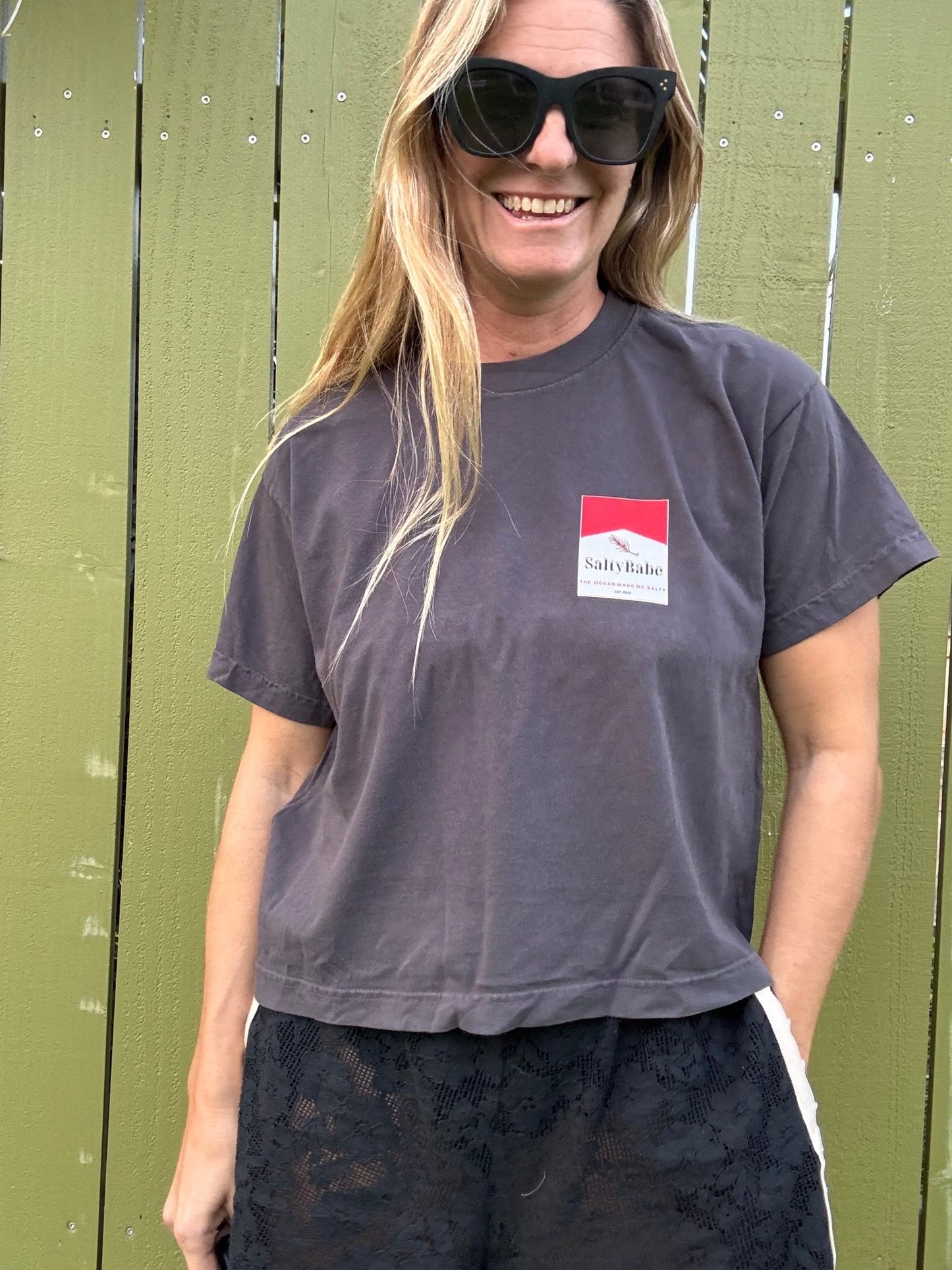 Addicted Boxy Tee - The Salty BabeTee Shirts