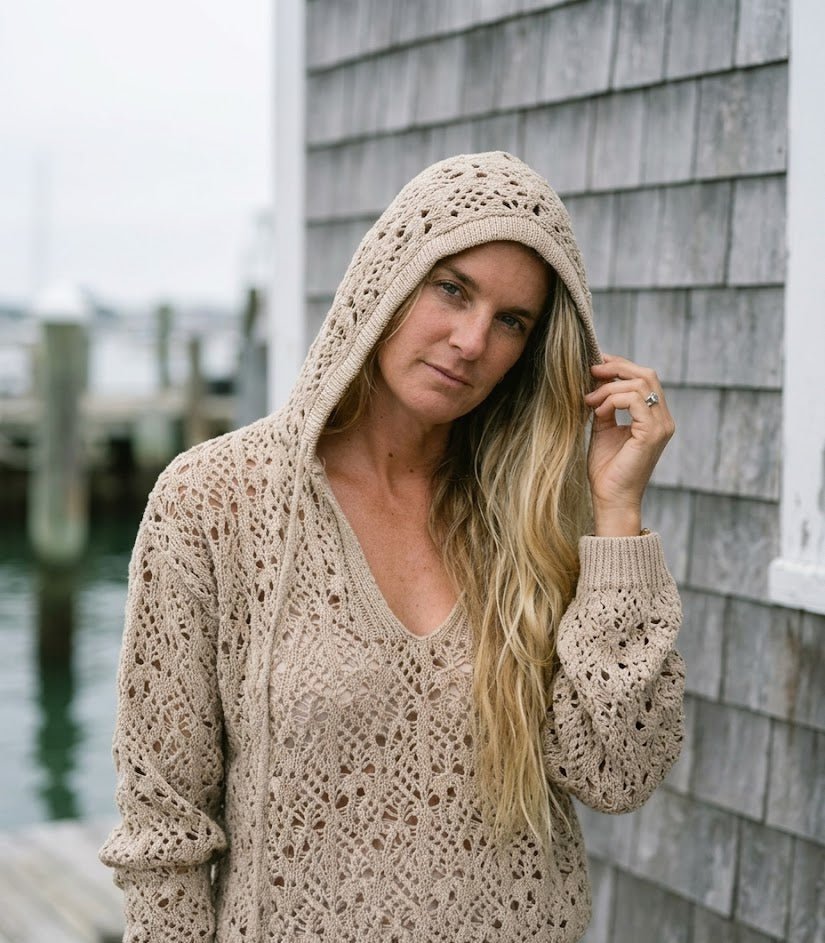 Alexis Hooded Crochet Sweater - The Salty BabeSweaters
