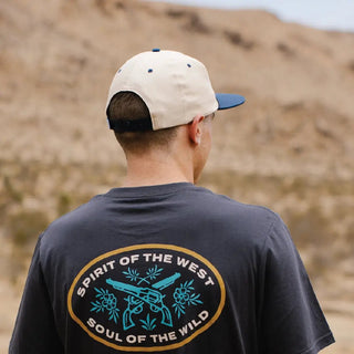 All Hat No Cattle Hat - White/Navy | The Salty Babe