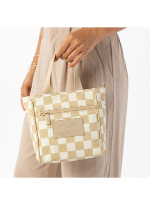 ALOHA COLLECTION Checkmate Crossbody Creme/Dune