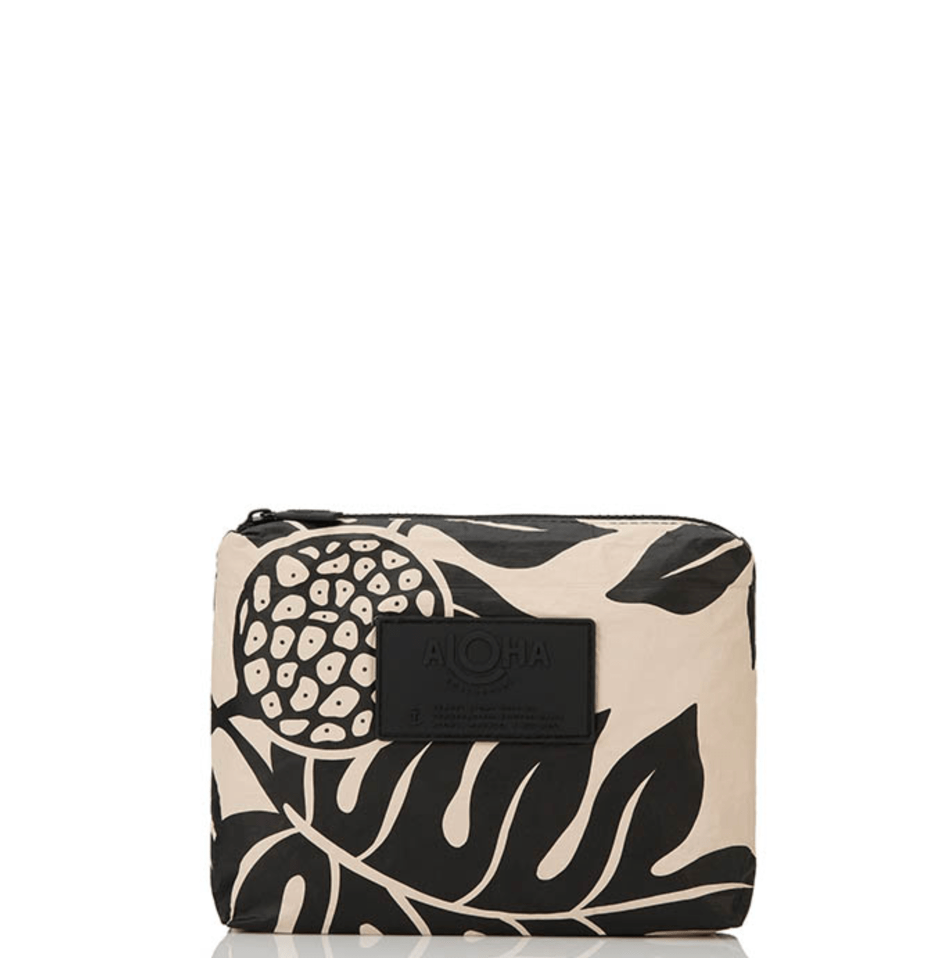 ALOHA COLLECTION Holomua Small Pouch - Black/Sandstone - The Salty BabePouch