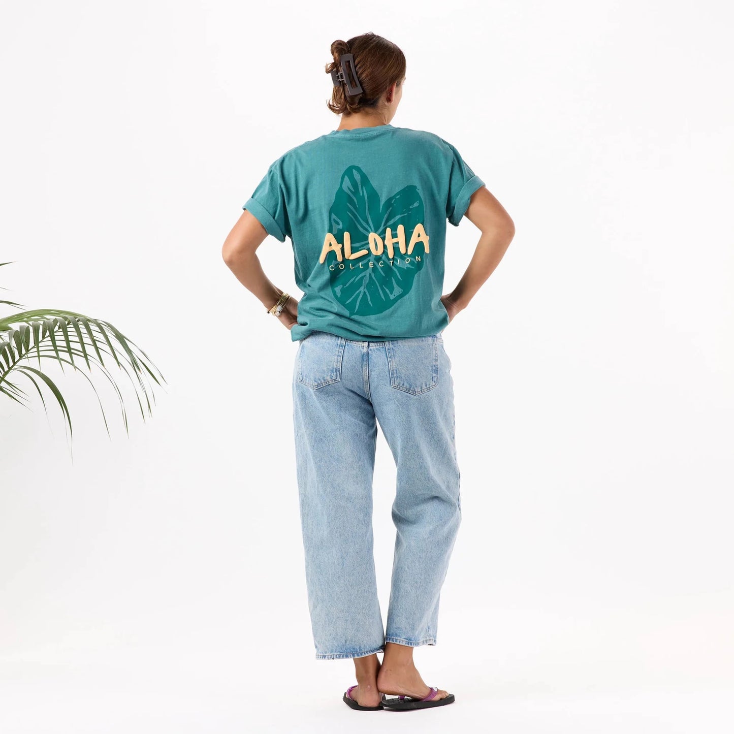 ALOHA COLLECTION Kalo Tee - Emerald - The Salty BabeTee Shirts