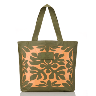 ALOHA COLLECTION Kaulu Day Tripper - Papaya/Olive - The Salty BabeBags