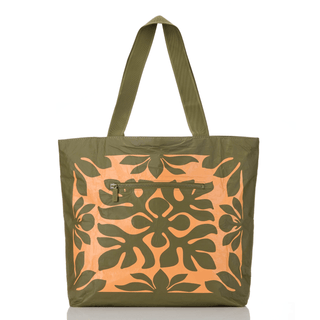 ALOHA COLLECTION Kaulu Day Tripper - Papaya/Olive - The Salty BabeBags