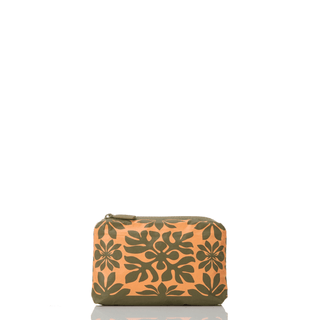 ALOHA COLLECTION Kaulu Mini Pouch - Papaya/Olive - The Salty BabePouch